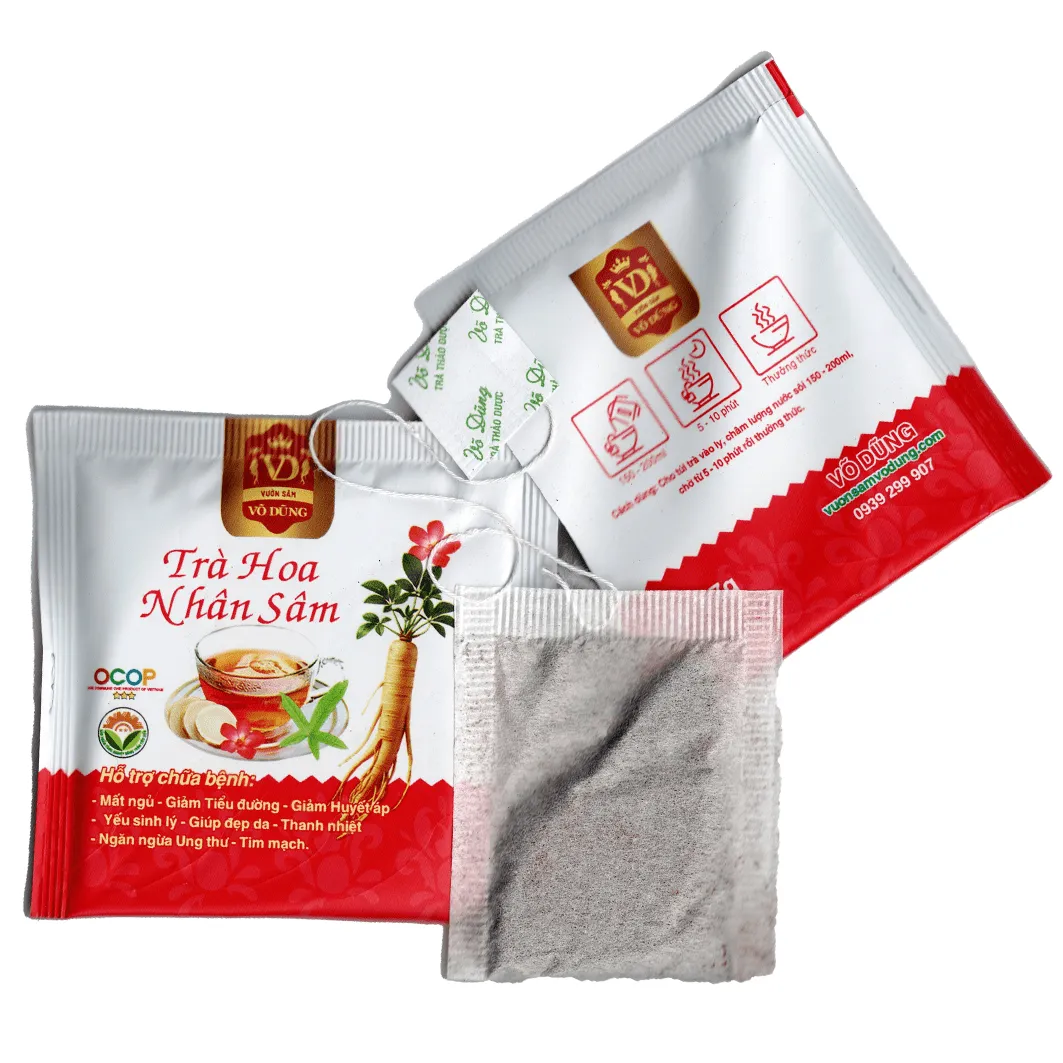 Trà hoa nhân sâm Võ Dũng hộp nhỏ (1,7g x 15 túi)